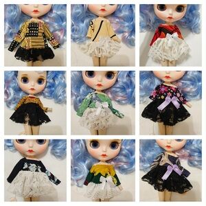 9 outfits for Blythe doll
